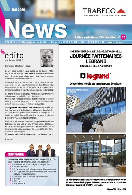 Club Partenaires Trabeco : Journée Partenaires Legrand